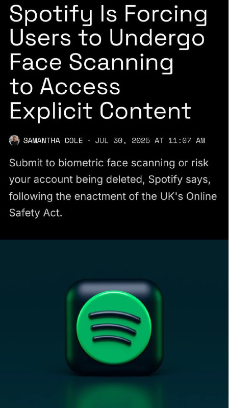 Spotify по паспорту и с 18 лет — в Великобритании запретили несовершеннолетним слушать музыку. И это
