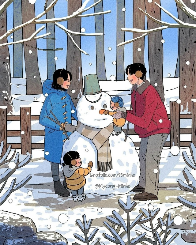 Семья — это когда не просто живут вместе, а живут друг ?...