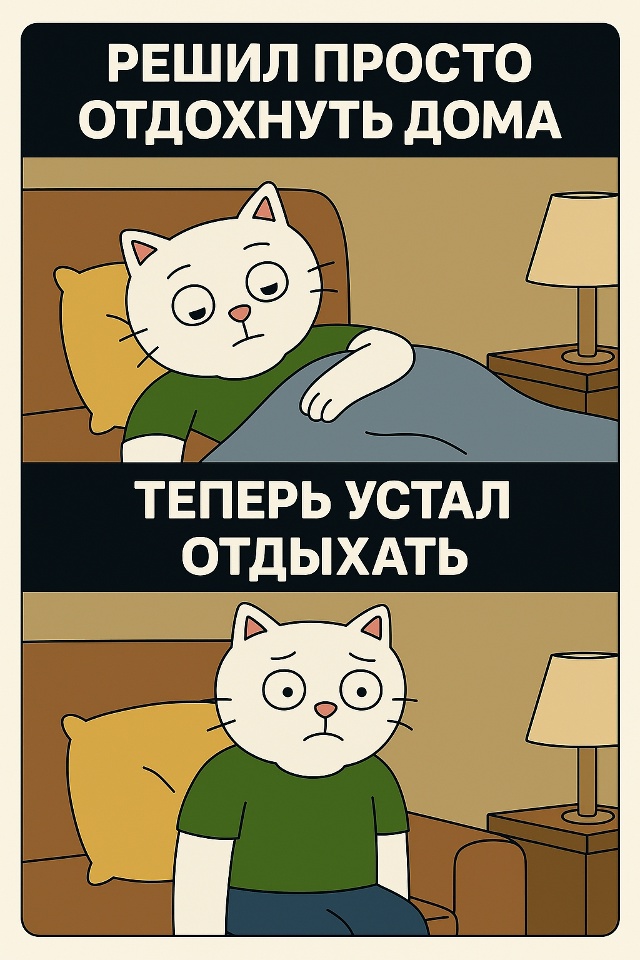 Иногда кажется, что выходной — это лекарство от устало...