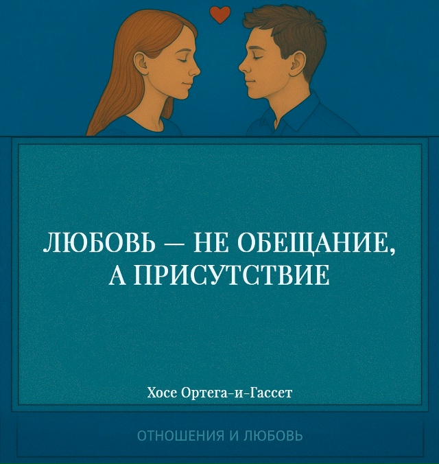 Любовь не нуждается в клятвах и громких словах. Она не ?...