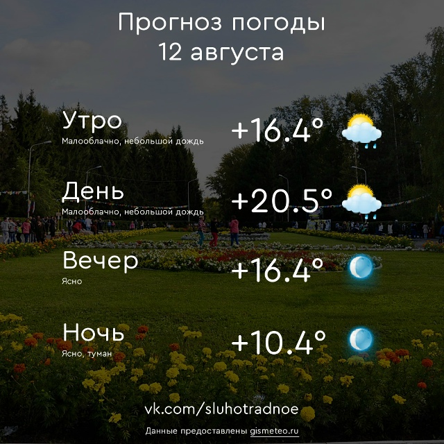 ⛅ Доброе утро, Отрадненцы! Всем продуктивного и приятн...