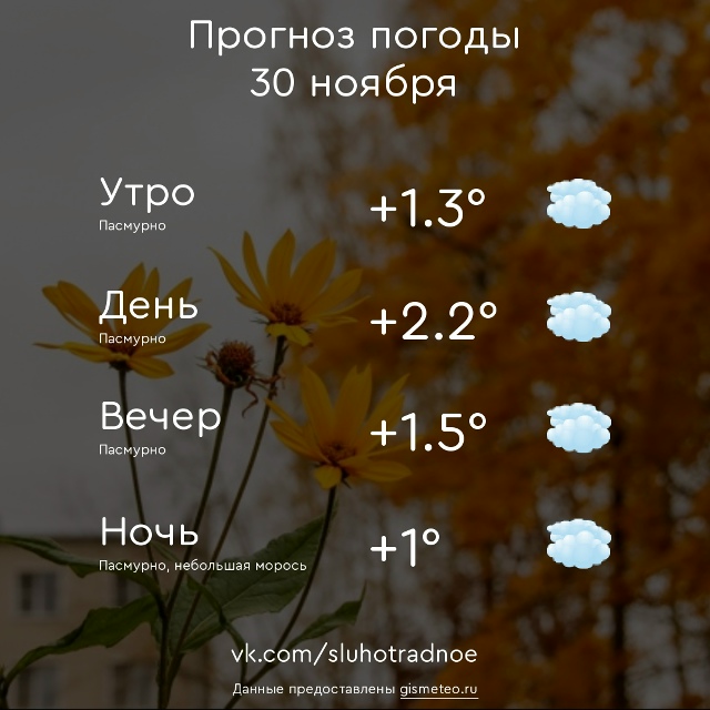⛅ Доброе утро, Отрадненцы! Всем продуктивного и приятн...