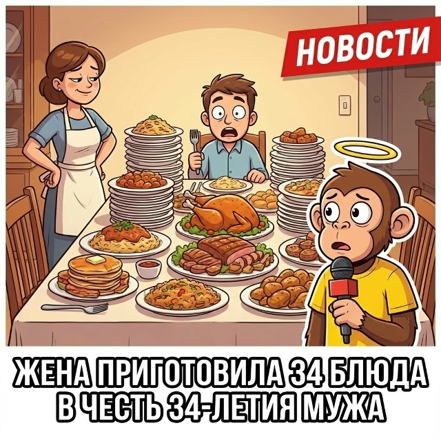 Безумные приколы
Обычно годовщину отмечают в ресторан...