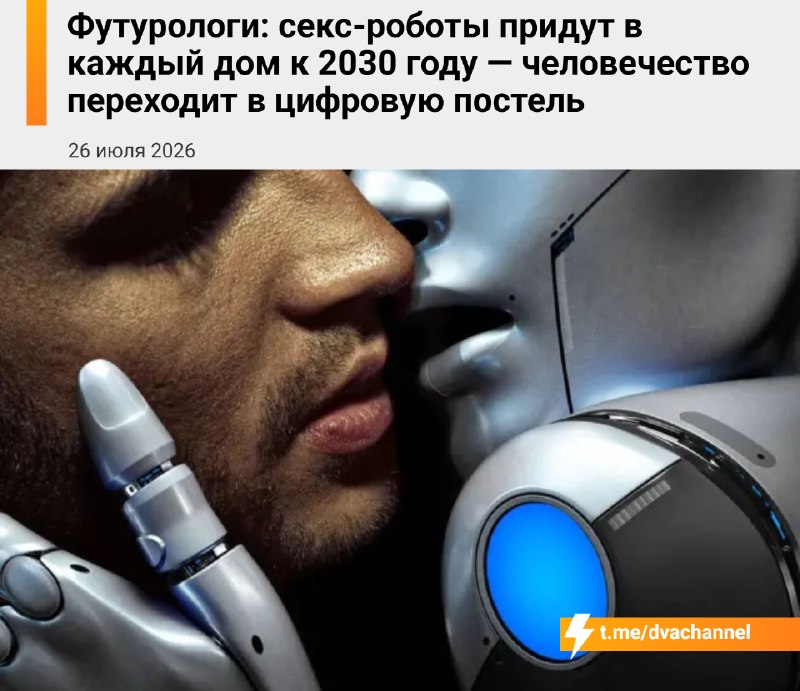Секс с роботами может стать обычным явлением уже к 2030 году, считают футурологи
По их прогнозам, л