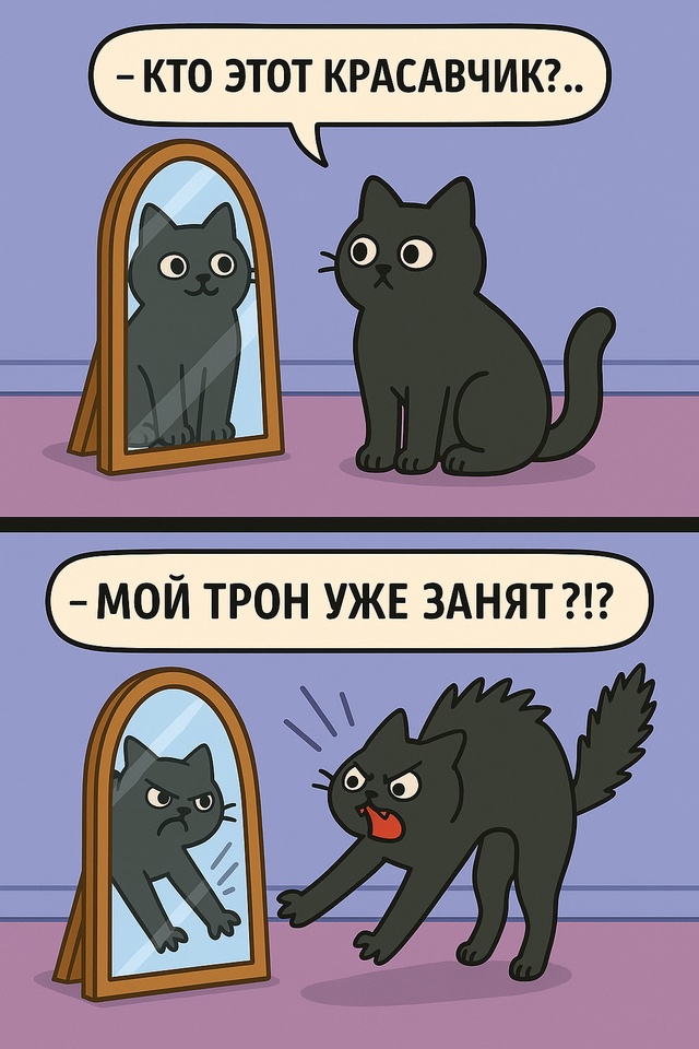Когда самооценка и паранойя встречаются у зеркала
