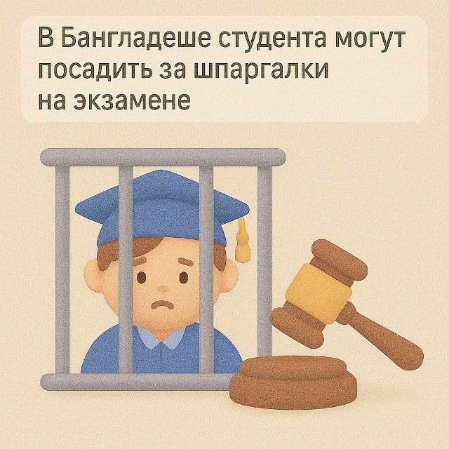 📚 Шпаргалка под арестом
В Бангладеше использование ш...