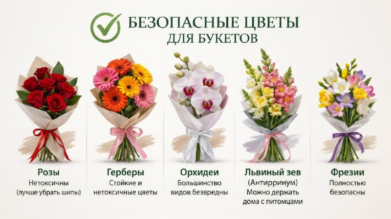 ❗️Подаренные на 8 Марта цветы могут убить вашего кота, предупредили ветеринары
Праздничные букеты в