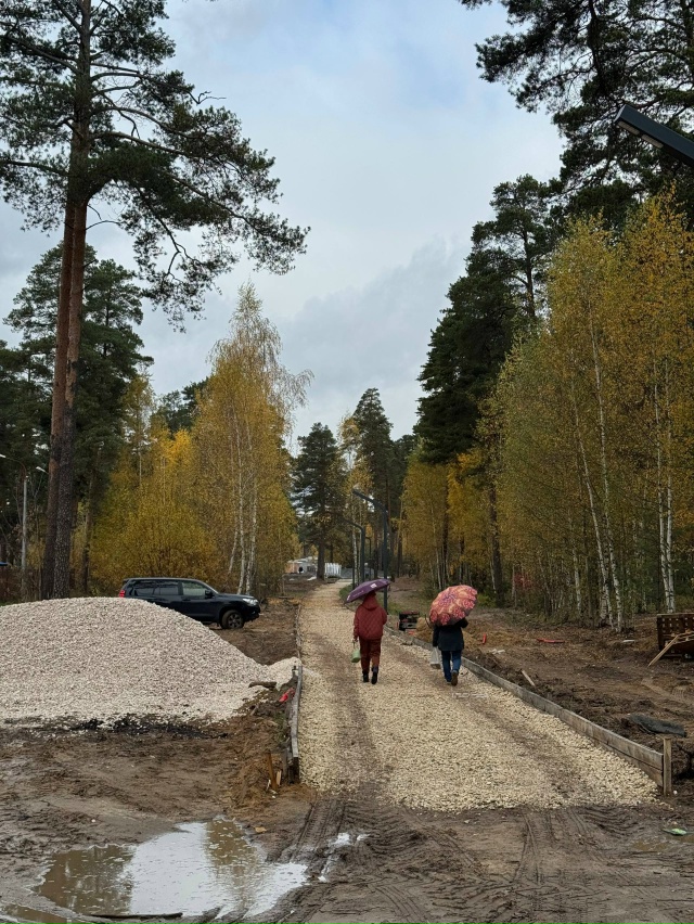 ? В Парковском лесопарке строят новый парк - и, призна?...