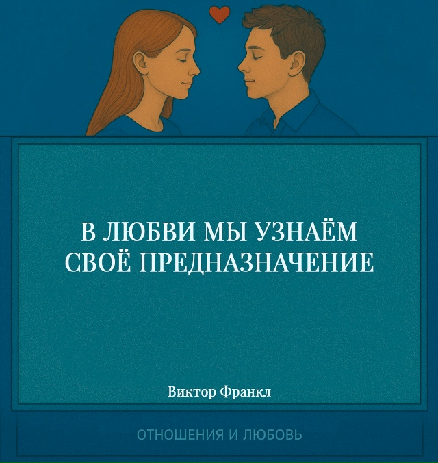 Любовь раскрывает в человеке то, что дремало в глубине ...