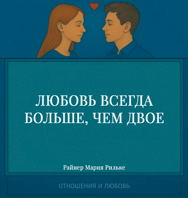 Рильке говорит о том, что любовь никогда не ограничива?...