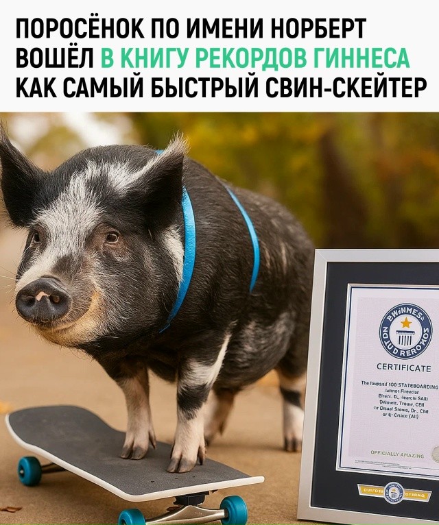 Теперь, если кто-то скажет «кататься как свинья», это б?...