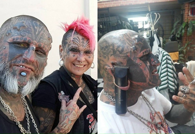 Парень показал, как выглядел до того, как покрыл всё св?...