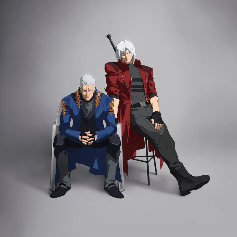 🩸Новые иллюстрации с Данте и Вергилием из 2 сезона аниме «Devil May Cry»