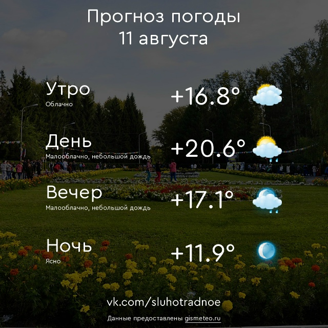 ⛅ Доброе утро, Отрадненцы! Всем продуктивного и приятн...