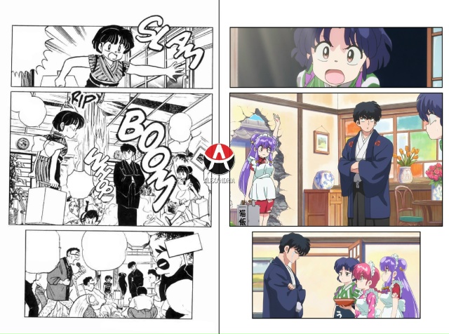 ❤ Сравниваем «Ранма 1/2»: манга х 5 серия 2 сезона ремейк?...