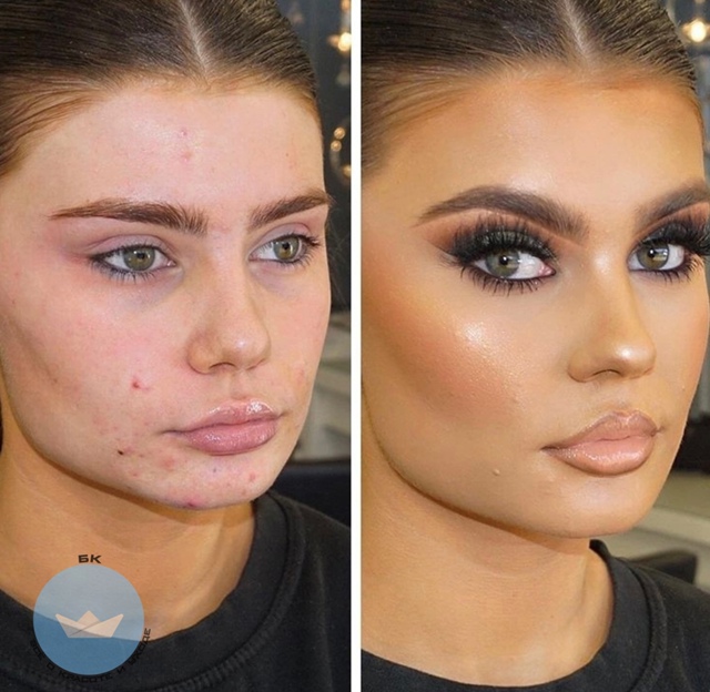 Фoтoгpафии «дo» и «поcле» макияжa
Дa, кocметики — вaгон и м?...