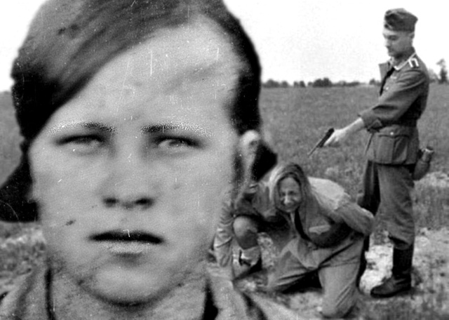 Правая ее рука была вывернута и заломлена за спину, жив...