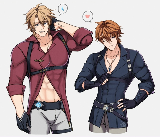 — Ой…Аякс и Варка поменялись своими рубашечками и, ка?...