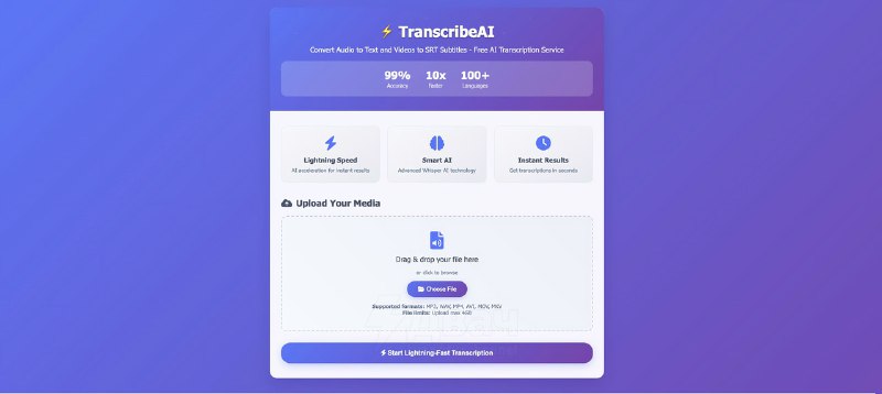 Вышел имбовый сервис для перевода аудио и видео в текст — TranscribeAI легко вытянет речь даже из шу