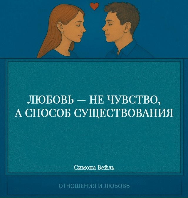 Любовь не сводится к вспышке эмоций или кромкому призн...