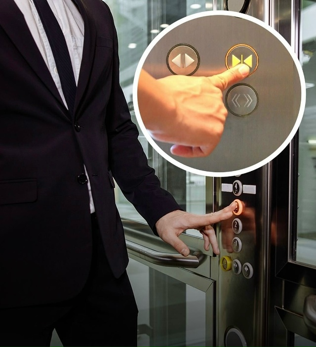 Кнопка «закрыть двери» в большинстве лифтов не работа?...