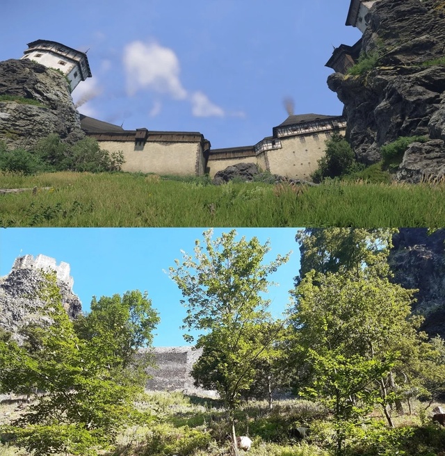 Замок в Тросковице из Kingdom Come: Deliverance 2 сравнили с его ре?...