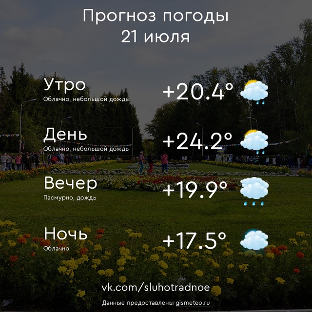 ⛅ Доброе утро, Отрадненцы! Всем продуктивного и приятн...
