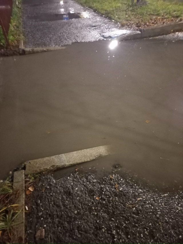 Вот такая красота на ул.Луначарского на въезде во двор ...