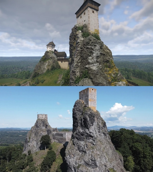 Замок в Тросковице из Kingdom Come: Deliverance 2 сравнили с его ре?...