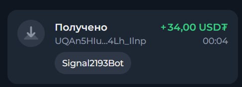 #Signal2193 ⚡️
Моя статистика:
Дата моего входа в проект: 10.04.2026
Сделал депозит: 1,700 usdt 😎