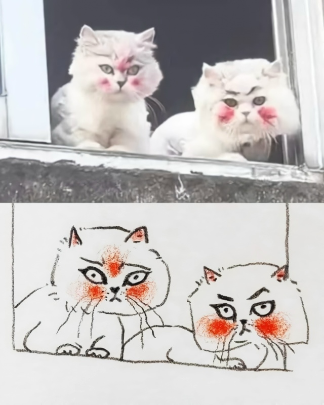 Сходство потрясающее
Почерк шаржиста