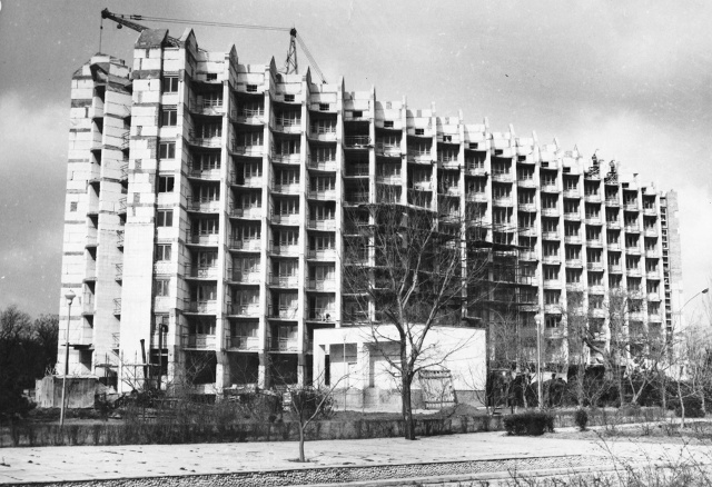 Евпатория 1984 – Строительство санатория «Победа», фото...