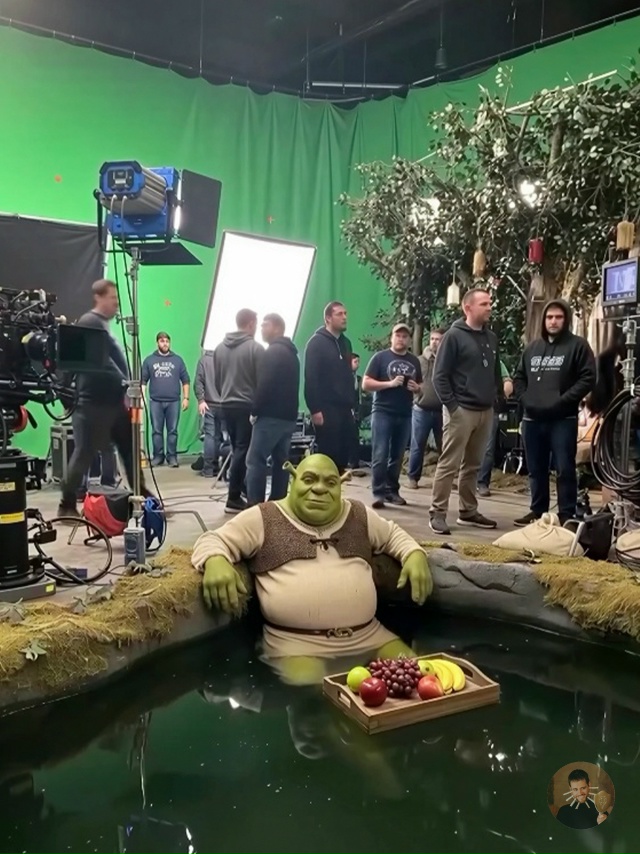 Съёмки «Шрека» в самом разгаре!
Казалось бы — зелёный ...