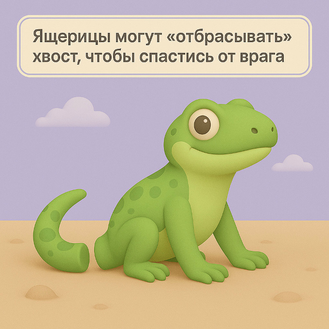 Хвост как спасение для ящерицы ?✨
Ящерицы способны «...