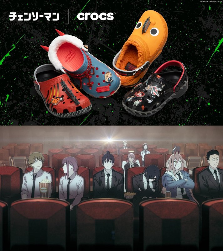 🪚 Коллаборация Chainsaw Man x Crocs официально выходит 27 октября!
В линейку вошли четыре модели са