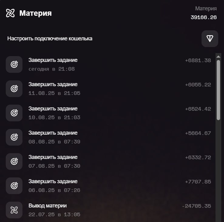 #Tiny_Verse 💸
Только что успешно завершилась моя 6-я миссия 10 уровня с шансом в 72.1%
Всего за 6