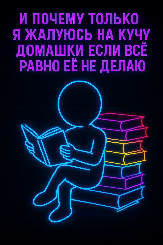Вот бы вообще домашку не требовали, моя жизнь бы не изм?...