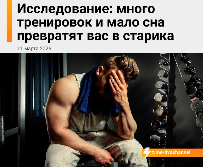 Много спорта и недосып быстро сделают из тебя деда — учёные выкатили новое исследование
Они проанал