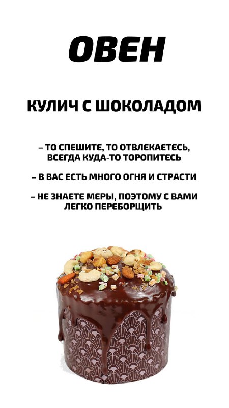 Российский астролог рассказал, какой кулич подходит каждому знаку зодиака
Пасха уже завтра, ищем се