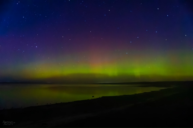 Северное сияние на Рыбинском водохранилище ❤️
12.11.2025...