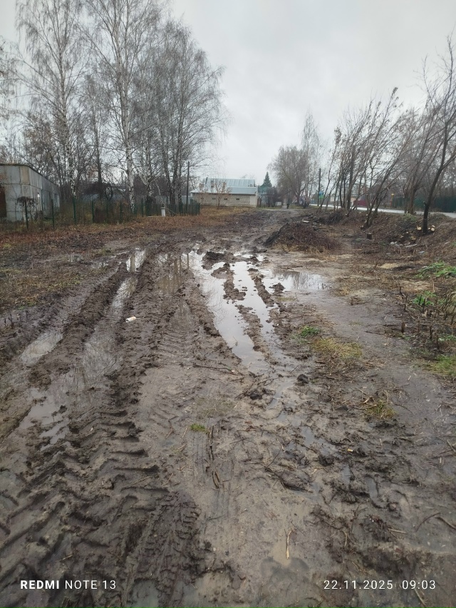 Отсутствие тротуаров.