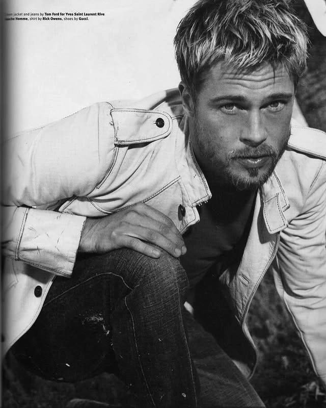 Брэд Питт для Flaunt magazine, 2001 год.