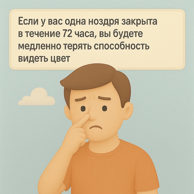 Одна ноздря — один из путей к цвету.
Если закрыть её на...