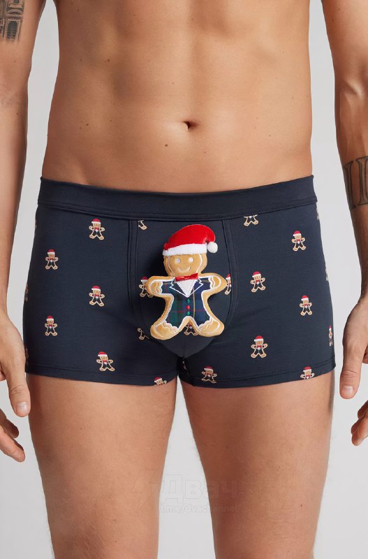 Светящиеся трусы с пряней, пингвином и мешочком с подарками выпустил итальянский бренд Intimissimi