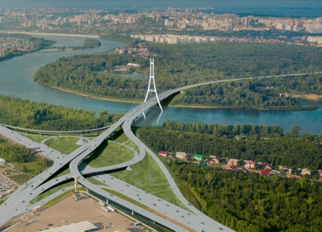 Строительство первого этапа Южного обхода Уфы (с Бород...