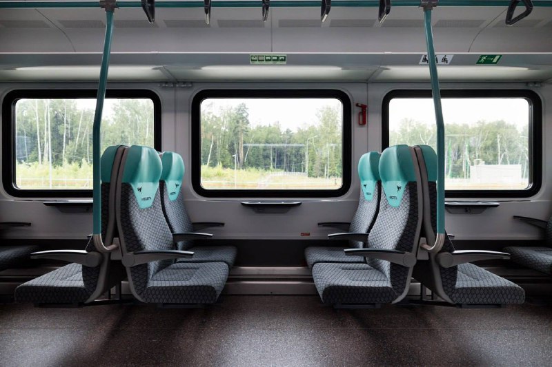 🚊Поезда «Иволга 4.0» с новым дизайном начнут курсировать на МЦД
Цветовое сочетание мятного с серым