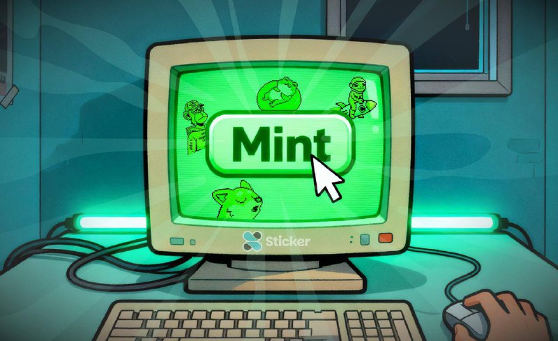 #StickerX 👋
👋 Минт уже в StickerX
Ожидание окончено – теперь вы можете минтить свои стикеры прямо