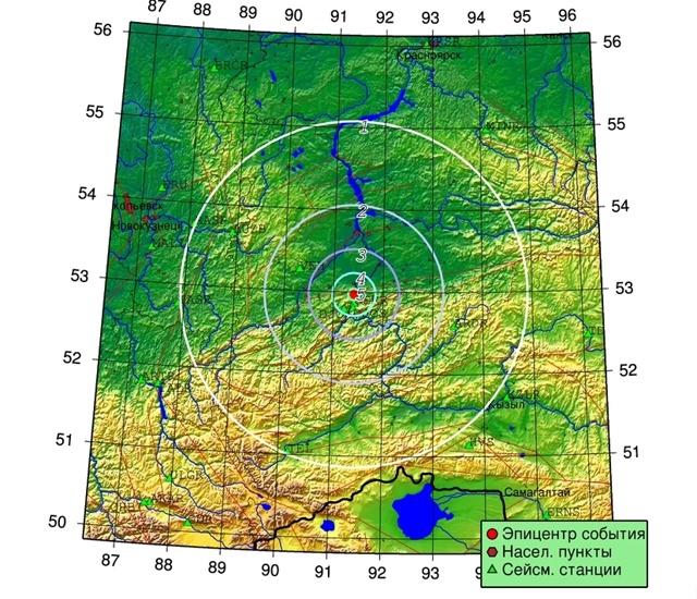 Рядом с границей Красноярского края сегодня, 21 октября...