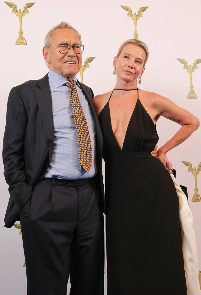 88-летний режиссер Андрей Кончаловский и актриса Юлия В...