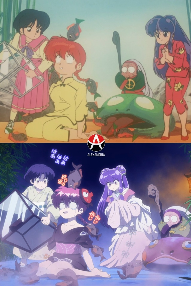 ❤ Сравниваем «Ранма 1/2»: сериал 89-го х 3 серия 2 сезона р?...